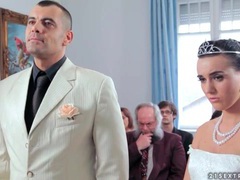 Find-Best-Videos.com presents: Sexy bride licks his shoes and sucks his cock