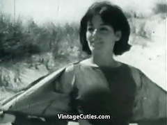 Find-Best-Videos.com presents: Nudist girl's day on a beach (1960s vintage)