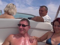 Find-Best-Videos.com presents: Hot ass blondie britney drops her clothes for sex on the boat, Group Sex, Hardcore, Outdoor, Reality, Yacht, Foursome, Bikini