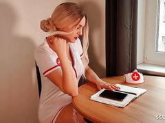 Find-Best-Videos.com presents: German nurse lauren help guy with sex to get a sperm sample