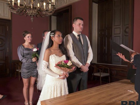 Find-Best-Videos.com presents: Hot ass bride killa raketa drops her panties to ride a hard dick
