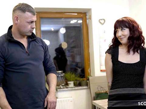 Find-Best-Videos.com presents: German nymphomaniac girl tricked the carftsman to make her pregnant