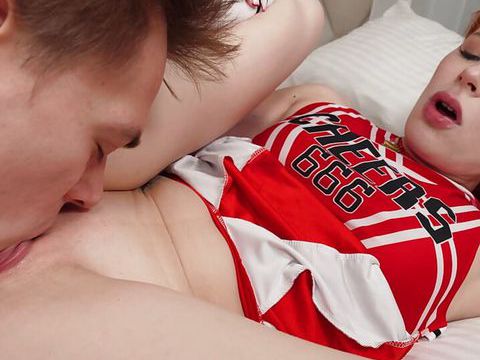 Find-Best-Videos.com presents: Redhead cheerleader bringing steamy fantasies to life together with her bf