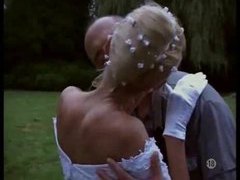 Find-Best-Videos.com presents: Naughty bride taken outdoors by two guys
