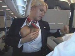 Find-Best-Videos.com presents: Stewardess makes his cock feel good