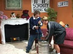 Find-Best-Videos.com presents: Hot blonde skinny girl dp with frat dudes