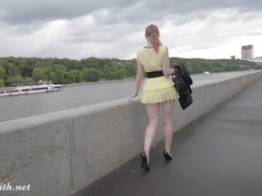 Find-Best-Videos.com presents: Jeny smith public flasher shares great upskirt views on the streets