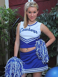 Find-Best-Videos.com presents: Cheerleader Kristi Kay drops pompoms and gets naked