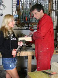 Find-Best-Videos.com presents: Blonde teenage beauty fucking her old and horny handyman