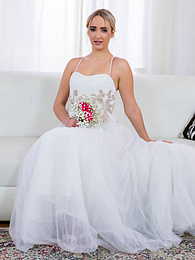 Find-Best-Videos.com presents: Blonde bride Anna Khara has sex with the groom and a photographer at once