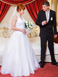 Find-Best-Videos.com presents: Redhead Czech bride Lucy Bell getting double fucked on her wedding day